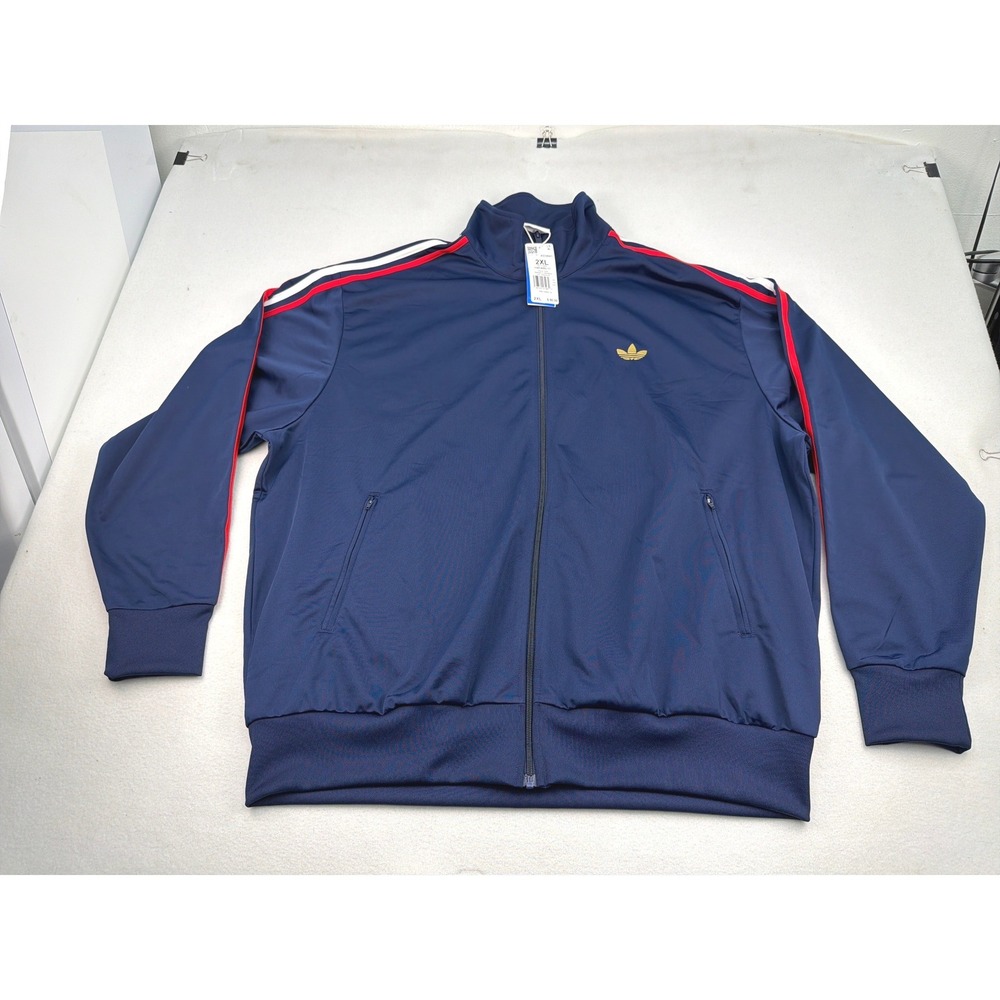 Adidas Originals Mens Firebird TT Track Jacket Night Indigo Blue KD3841 2XL NEW